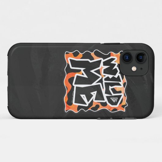 牛の黒とオレンジの野生の私 Case-Mate iPhoneケース (裏面(横))