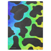 牛の黒と虹の贈り物 クリップボード (裏面)