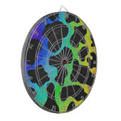 牛の黒と虹の贈り物 ダーツボード (正面左)