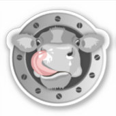 牛の鼻のなめしシール シール (正面)