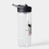 牛の鼻キス花の水色の灰色の農業動物 ウォーターボトル (右面)