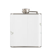 牛の鼻キス花の水色の灰色の農業動物 フラスク (裏面)