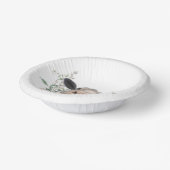 牛の鼻キス花の水色の灰色の農業動物 ペーパーボウル (傾斜あり)