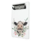 牛の鼻キス花の水色の灰色の農業動物 ミニクリップボード (アングル2)