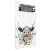 牛の鼻キス花の水色の灰色の農業動物 ミニクリップボード (アングル)