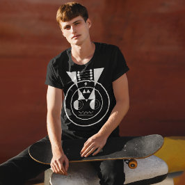 牛の〔占星術の〕十二宮図幾何学模様 – すべての年齢の牛の記号 Tシャツ