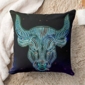 牛の〔占星術の〕十二宮図枕 クッション (ブランケット)