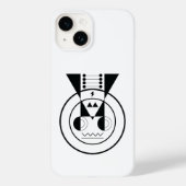 牛の〔占星術の〕十二宮図 – 図形スタイルの牛の記号 Case-Mate iPhoneケース (裏面)