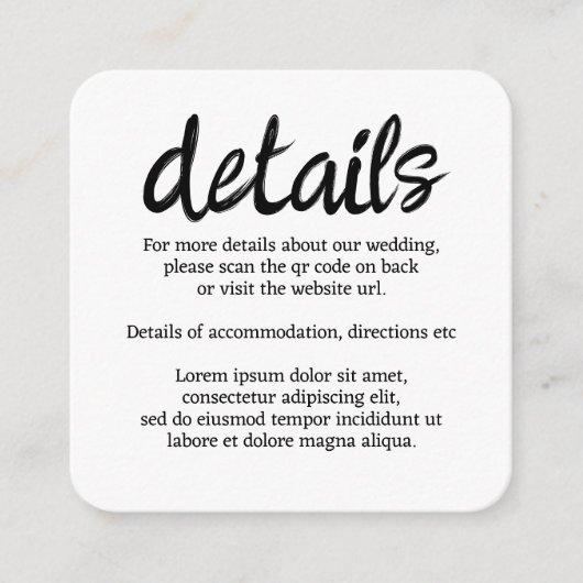 牛のQRコーモードと結婚言おう エンクロージャーカード (正面)