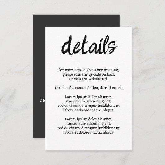 牛のQRコーモードと結婚言おう エンクロージャーカード (正面/裏面)