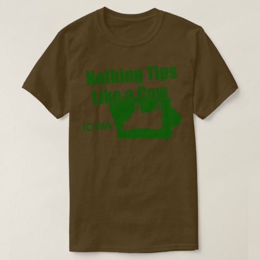 牛のTシャツのようなヒントなし Tシャツ (デザイン正面)