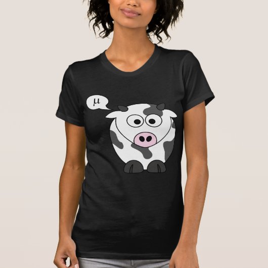牛はμを言います tシャツ (正面)