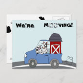 牛はがきを移動する 案内ポストカード (正面/裏面)