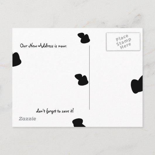 牛はがきを移動する 案内ポストカード (裏面)