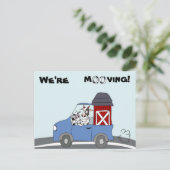 牛はがきを移動する 案内ポストカード (スタンド正面)