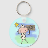 牛はより多くの本を読みました キーホルダー (正面)