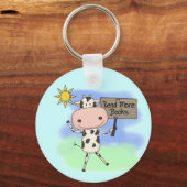 牛はより多くの本を読みました キーホルダー (正面)