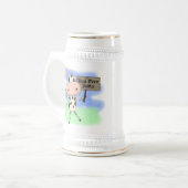 牛はより多くの本を読みました ビールジョッキ (正面左)
