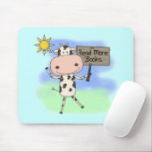 牛はより多くの本を読みました マウスパッド (マウス)