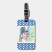 牛はより多くの本を読みました ラゲッジタグ (正面縦)