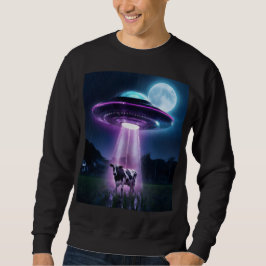 牛はエイリアンに出会う。 スウェットシャツ