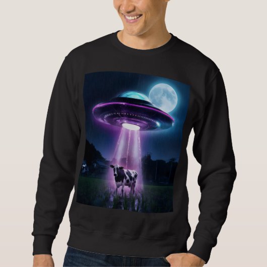 牛はエイリアンに出会う。 スウェットシャツ (正面)