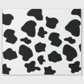 牛はパターン包装紙|のアニマルプリントに斑点を付けます ラッピングペーパー (フラット)