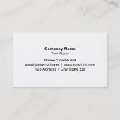 牛はパターン名刺|のアニマルプリントに斑点を付けます 名刺 (裏面)