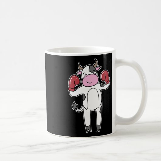 牛はボクシングをする コーヒーマグカップ (右)