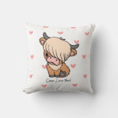 牛は子供を愛する クッション (正面)