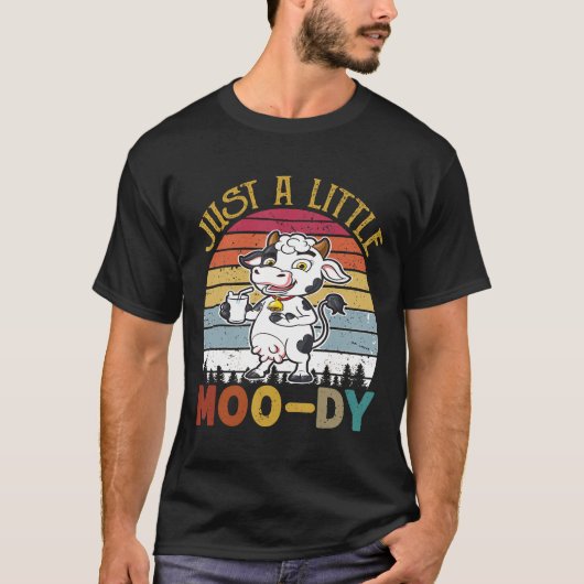 牛は小さなモーモー牛 Tシャツ (正面)