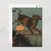 牛は月から飛び降りた ポストカード (正面/裏面)