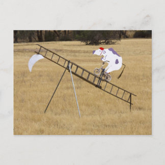 牛は月から飛び降りた ポストカード