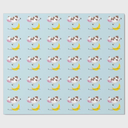牛は月から飛び降りた ラッピングペーパー (フラット)