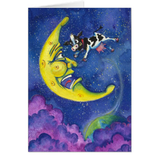 牛は月に飛び込みました