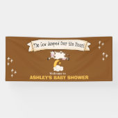 牛は月の歓迎を飛び越えた 横断幕 (横)