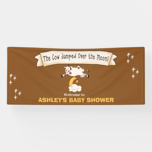 牛は月の歓迎を飛び越えた 横断幕 (横)