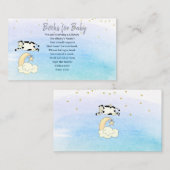 牛は月の男の子達に本を持って飛び越えた エンクロージャーカード (正面/裏面)