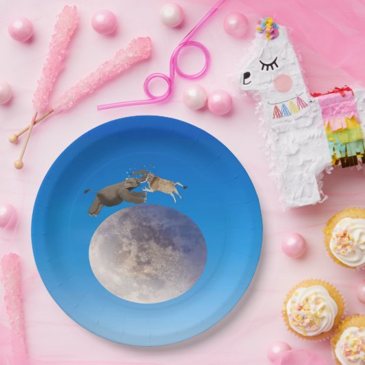 牛は月の紙プレートを飛び越えた ペーパープレート (パーティー)