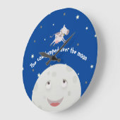 牛は月を飛び越えた ラージ壁時計 (傾斜)