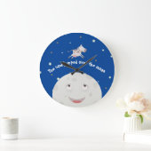 牛は月を飛び越えた ラージ壁時計 (ホーム)