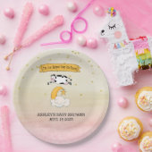 牛は月記のテーマ紙Plaを飛び越えた ペーパープレート (パーティー)