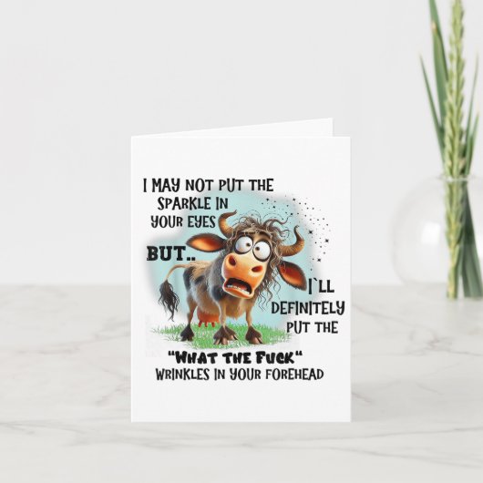 牛は目の輝きを失うも病気だ カード (正面)