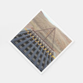 牛は砂利道を草むらしていた。ワイオミング州，西部 スタンダードランチョンナプキン (角)