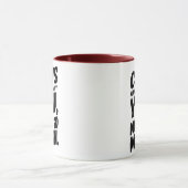 牛は私を幸せなコーヒーマグにする マグカップ (中央)