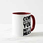 牛は私を幸せなコーヒーマグにする マグカップ (正面右)