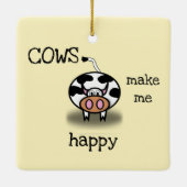 牛は私を幸せにさせます セラミックオーナメント (裏面)