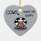 牛は私を幸せにさせます セラミックオーナメント (裏面)