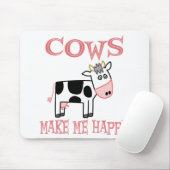 牛は私を幸せにさせます マウスパッド (マウス)