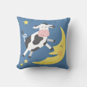 牛は蟹座生まれの人の枕に跳ばれた クッション (正面)